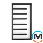 Полотенцесушитель Genesis-Aqua COMBO 1200x530 черный, Цвет: Черный, Высота (мм): 1200, фото 