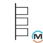 Сушка для рушників Genesis-Aqua ELEMENT 1200x500 чорний, Колір: Чорний, фото 