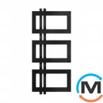 Сушка для рушників Genesis-Aqua FANTASIA 800x500 чорний, Колір: Чорний, Висота (мм): 800, фото 