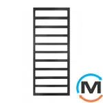 Сушка для рушників Genesis-Aqua JAZI 800x530 чорний, Колір: Чорний, Висота (мм): 800, фото 