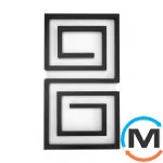 Сушка для рушників Genesis-Aqua LABYRINTH 1000x530 чорний, Колір: Чорний, фото 