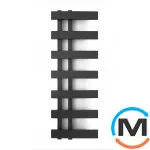 Сушка для рушників Genesis-Aqua MAGNUM LIGHT 800x350 чорний, Колір: Чорний, Висота (мм): 800, Ширина (мм): 350, фото 