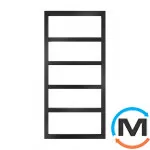 Сушка для рушників Genesis-Aqua MOGIANA 800x530 чорний, Колір: Чорний, Висота (мм): 800, фото 