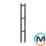 Сушка для рушників Genesis-Aqua MUSA 1200x250 чорний, Колір: Чорний, фото 