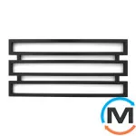 Сушка для рушників Genesis-Aqua OMNIA 550x1200 чорний, Колір: Чорний, фото 