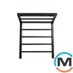 Полотенцесушитель Genesis-Aqua PRIMA 800x530 черный, Цвет: Черный, фото 