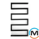 Сушка для рушників Genesis-Aqua SNAKE 800x530 чорний, Колір: Чорний, Висота (мм): 800, фото 