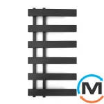 Сушка для рушників Genesis-Aqua SPLIT 1000x500 чорний, Колір: Чорний, Висота (мм): 1000, фото 