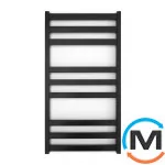 Сушка для рушників Genesis-Aqua TRISTAR FLAT 800x530 чорний, Колір: Чорний, Висота (мм): 800, фото 