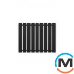 Радіатор Genesis-Aqua BATTERIA 600x800 чорний, Колір: Чорний, Ширина (мм): 800, фото 