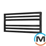 Сушка для рушників Genesis-Aqua TRENTINI 600x1200 чорний, Колір: Чорний, фото 