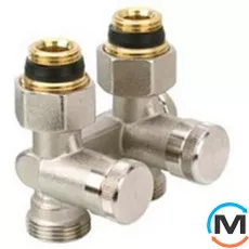 Клапан радиаторный Danfoss RLV-K угловой 3/4x3/4, Диаметр резьбы: 3/4", Исполнение: Угловой, Цвет: Никелированный, фото 