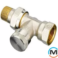 Клапан радиаторный Danfoss RLV-15 прямой, Диаметр резьбы: 1/2", Исполнение: Прямой, Цвет: Никелированный, фото 