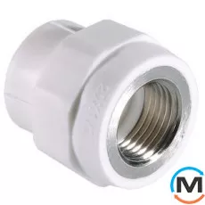Полипропиленовый соединитель Valtec PPR с переходом на вн. р. 25х1/2", Тип резьбы: Внутренняя, Диаметр резьбы: 1/2", Диаметр (мм): 25, фото 