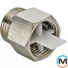 Клапан відсік. для пов. 1/2" НІК., Діаметр різьблення: 1/2", Виконання: Прямий, Матеріал: Латунь, фото 