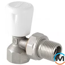 Клапан радиаторный Valtec ручной угловой 1/2", Диаметр резьбы: 1/2", Исполнение: Угловой, Цвет: Никелированный, фото 