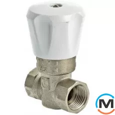 Кран Valtec двойной регулировки (КРДП) 3/4", Диаметр резьбы: 3/4", Исполнение: Прямой, Цвет: Никелированный, фото 