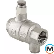 Зворотний клапан Valtec з дренажем та повітровідвідником 1/2", Діаметр різьблення: 1/2", Матеріал: Латунь, фото 
