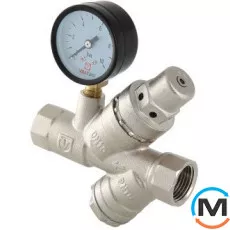 Підживлювальний клапан Valtec з фільтром та манометром 1/2", фото 