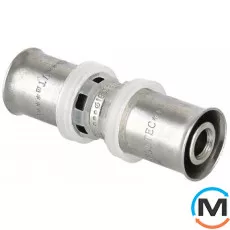 Пресс соединение Valtec VTm.203 26 x 20, Вариант: 26 x 20, Диаметр (мм): 26, Рабочее давление (бар): 10, Материал: Сталь нержавеющая, фото 