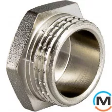 Пробка Valtec 1/2" Нікель, Тип різьблення: Зовнішня, Діаметр різьблення: 1/2", Виконання: Звичайна, Матеріал: Латунь нікельована, фото 