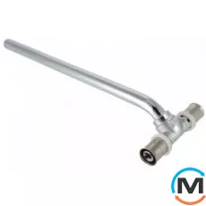 Тройник радиаторный Valtec VTm.282.N пресс с Хром. трубкой 15 мм20х15х16, Вариант: 20х15х16, Диаметр (мм): 20, Рабочее давление (бар): 10, Материал: Сталь нержавеющая, фото 