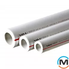 Поліпропіленова труба Valtec PP-ALUX арм. алюмінієм PN25 63 MM (білий), Тип труби: Алюміній, Призначення труб: Универсальная, Діаметр (мм): 63, Робочий тиск (бар): 25, фото 