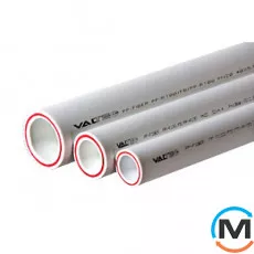 Полипропиленовая труба Valtec PP-FIBER арм. стекл. PN20 63 MM (белый), Тип трубы: Стекловолокно, Назначение труб: Универсальная, Диаметр (мм): 63, Рабочее давление (бар): 20, фото 