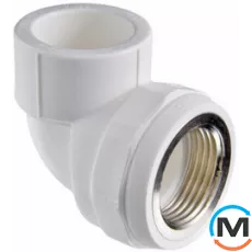 Полипропиленовый угольник Valtec PPR с переходом на вн. р. 32х3/4", Тип резьбы: Внутренняя, Диаметр резьбы: 3/4", Диаметр (мм): 32, фото 