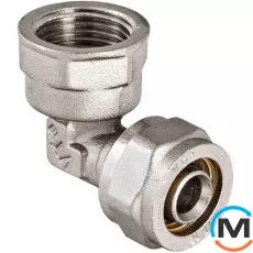 Valtec VTm.352 Угольник с вн.р. 32 х 1 1/4", Тип резьбы: Внутренняя, Диаметр резьбы: 1 1/4", Диаметр (мм): 32, Рабочее давление (бар): 10, Материал: Сталь нержавеющая, фото 