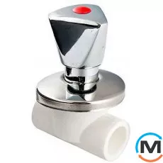 Полипротиленовый вентиль Valtec PPR Хромированный 32 мм, Диаметр (мм): 32, фото 