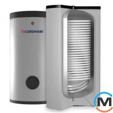 Бойлер Cordivari 400 л BOLLY® 1 XL (1 теплообмінник, підключення по осі) WB (жорстка незнімна ізоляція) POLYWARM®, фото 