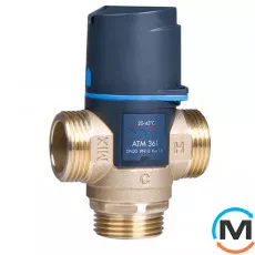Термостатичний клапан Afriso ATM361 G 1" 20-43 ° C kvs 1,6, фото 