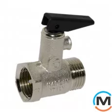 Запобіжний клапан для бойлера Ø1/2" з ручкою (відкриття 8,5 bar) Idrosanitaria Bonomi, фото 