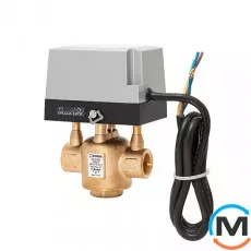 Триходовий відвідний клапан із приводом ESBE ZRS 234 3/4' kvs 4.6 з оборот. пружиною, Діаметр різьблення: 3/4", фото 