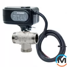 Триходовий відвідний кульовий кран із приводом ESBE MBA132 ЗЗЗ 1" kvs 9,6, Діаметр різьблення: 1", фото 