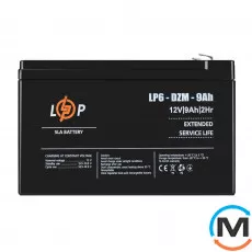 Тяговый свинцово-кислотный аккумулятор AGM LogicPower LP 6-DZM-9 Ah, фото 