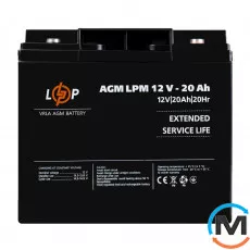 Аккумулятор LogicPower AGM LPM 12V-20 Ah под болт М5, фото 
