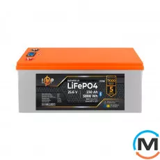 Аккумулятор LogicPower LP LiFePO4 25,6V - 280 Ah (7168Wh) (BMS 200A/100А) LCD металл Smart RM RS485/CAN, фото 