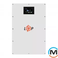 Аккумулятор LogicPower LP LiFePO4 51,2V - 100 Ah (5120Wh) (BMS 100A/50А) металл LCD Smart RS485/CAN JK настенный, фото 