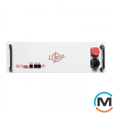 Аккумулятор LogicPower LP LiFePO4 51,2V - 100 Ah (5120Wh) (BMS SP 100A/50A) RM RS485/CAN LCD WH, фото 