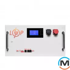Аккумулятор LogicPower LP LiFePO4 51,2V - 230 Ah (11776Wh) (BMS SP 200A/100A) RM RS485/CAN LCD WH, фото 