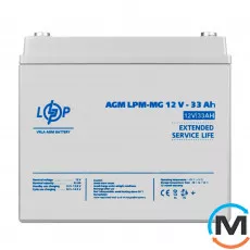 Аккумулятор мультигелевый LogicPower LPM-MG 12V - 33 Ah, фото 
