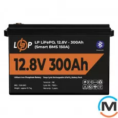 Аккумулятор LogicPower LP LiFePO4 12,8V - 300 Ah (3840Wh) (Smart BMS 200А) с BT пластик, фото 