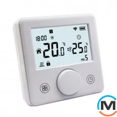 Беспроводной комнатный термостат WiFi Tervix Pro Line для газового/электрического котла, белый, Цвет: Белый, фото 