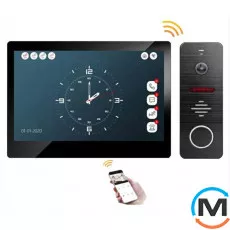 Комплект відеодомофону WiFi + Ethernet Tervix Line Smart Video Door Phone System, фото 