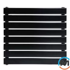 Горизонтальный дизайнерский радиатор отопления ARTTIDESIGN Livorno II G 8/544/1000 черный матовый, фото 