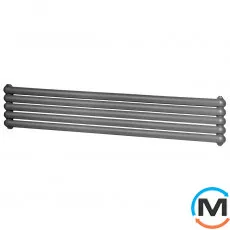 Горизонтальний радіатор опалення ArtiDesign Sora 5/320/1800 матовий серій., Виконання: Горизонтальний, Колір: Сірий, Висота (мм): 320, Глибина (мм): 105, Довжина (мм): 1800, фото 