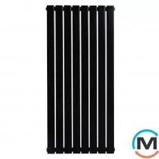 Вертикальный дизайнерский радиатор отопления ARTTIDESIGN Livorno II 8/800/544 черный матовый, фото 