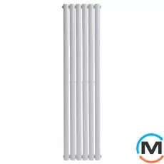 Вертикальный дизайнерский радиатор отопления ARTTIDESIGN Rimini 6/1800/354/50 белый матовый, Цвет: Белый, Высота (мм): 1800, Количество рядов: 1, Длина (мм): 354, фото 